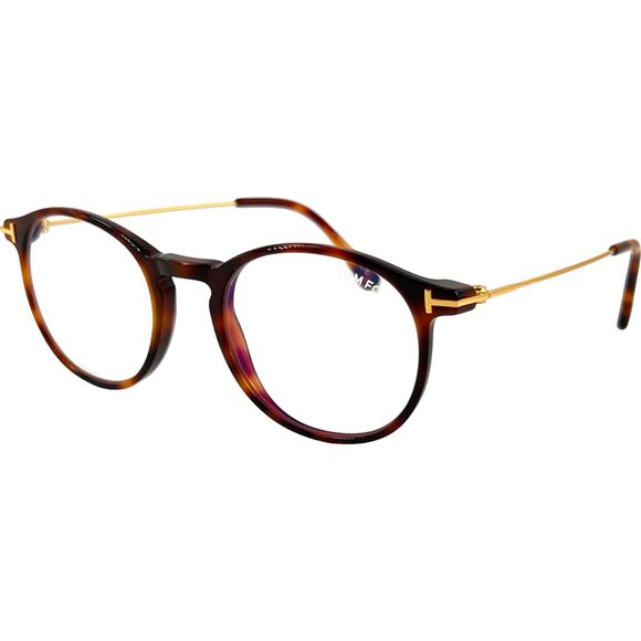 Tom Ford TF5759B Mens Plastic Eyeglass Frame 053 Blonde Havana 49-20 w Case - Picture 1 of 7